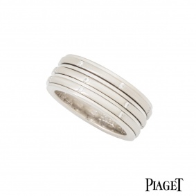 Piaget 18k White Gold Diamond Set Possession Ring G34P0453